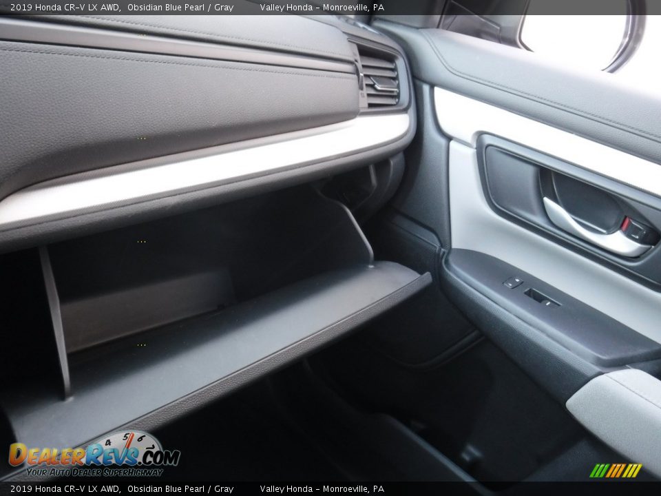 2019 Honda CR-V LX AWD Obsidian Blue Pearl / Gray Photo #26