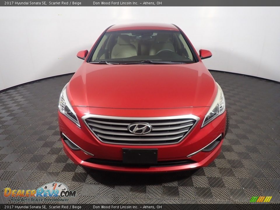 2017 Hyundai Sonata SE Scarlet Red / Beige Photo #5