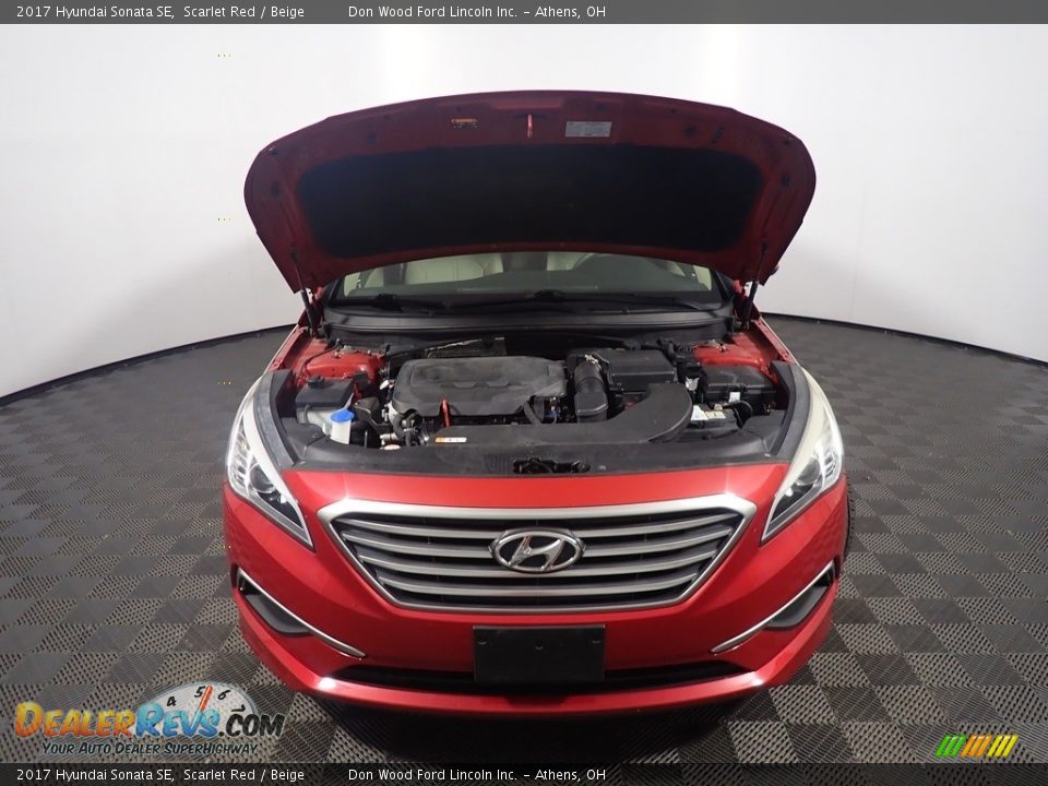 2017 Hyundai Sonata SE Scarlet Red / Beige Photo #6