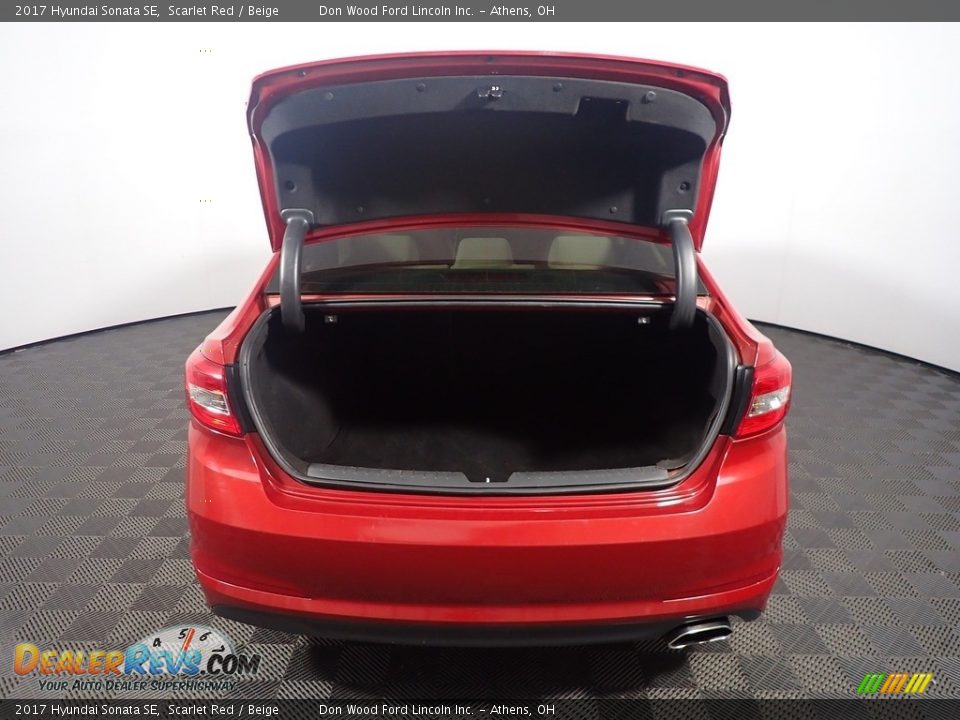 2017 Hyundai Sonata SE Scarlet Red / Beige Photo #13