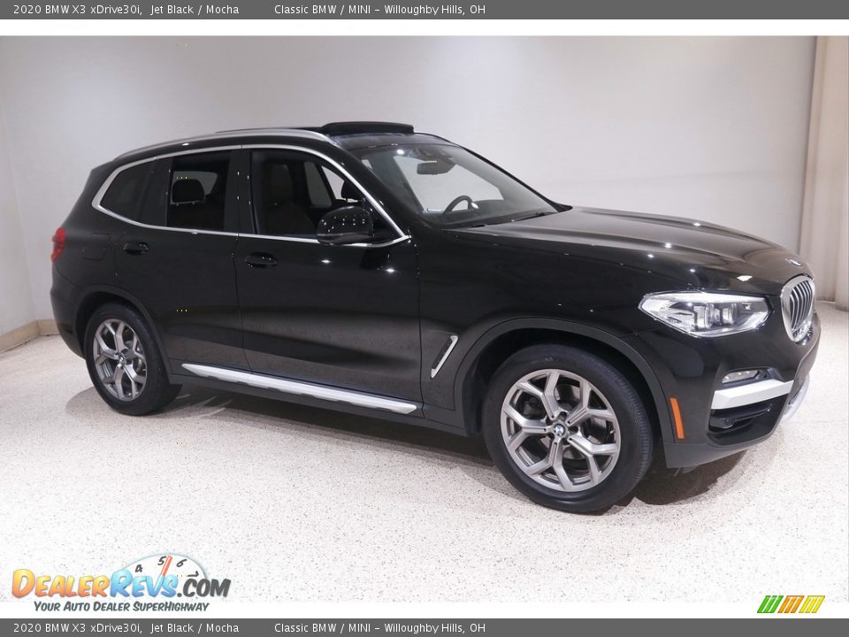 2020 BMW X3 xDrive30i Jet Black / Mocha Photo #1