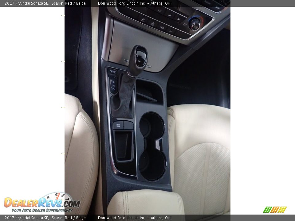 2017 Hyundai Sonata SE Scarlet Red / Beige Photo #31