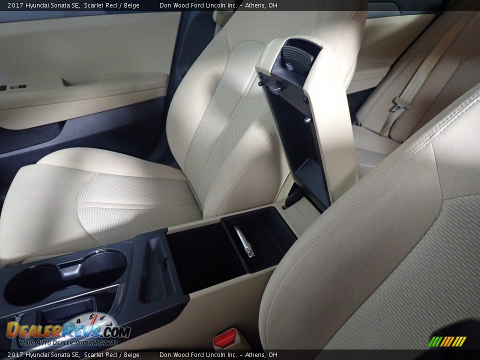 2017 Hyundai Sonata SE Scarlet Red / Beige Photo #32