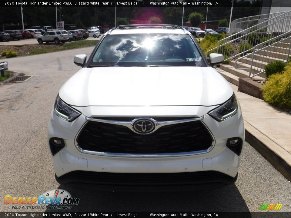 2020 Toyota Highlander Limited AWD Blizzard White Pearl / Harvest Beige Photo #13