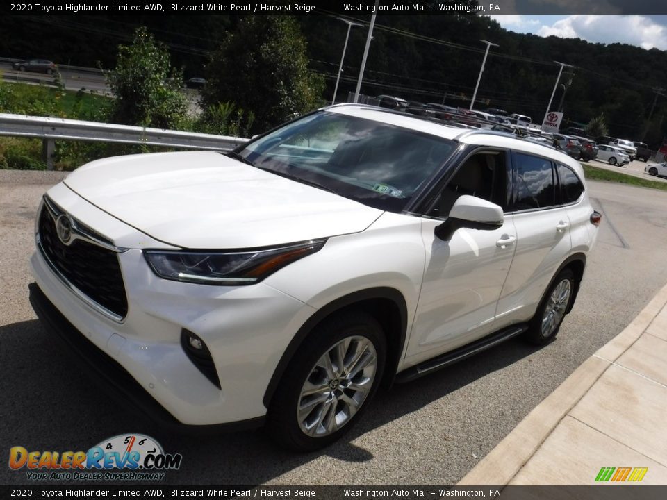 2020 Toyota Highlander Limited AWD Blizzard White Pearl / Harvest Beige Photo #14