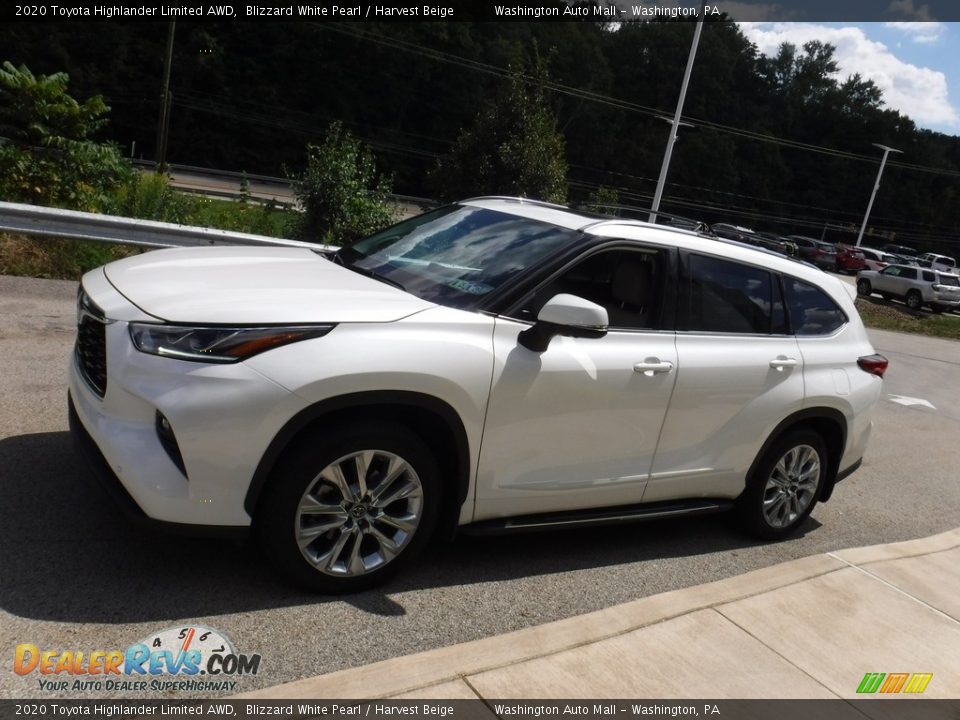 2020 Toyota Highlander Limited AWD Blizzard White Pearl / Harvest Beige Photo #15