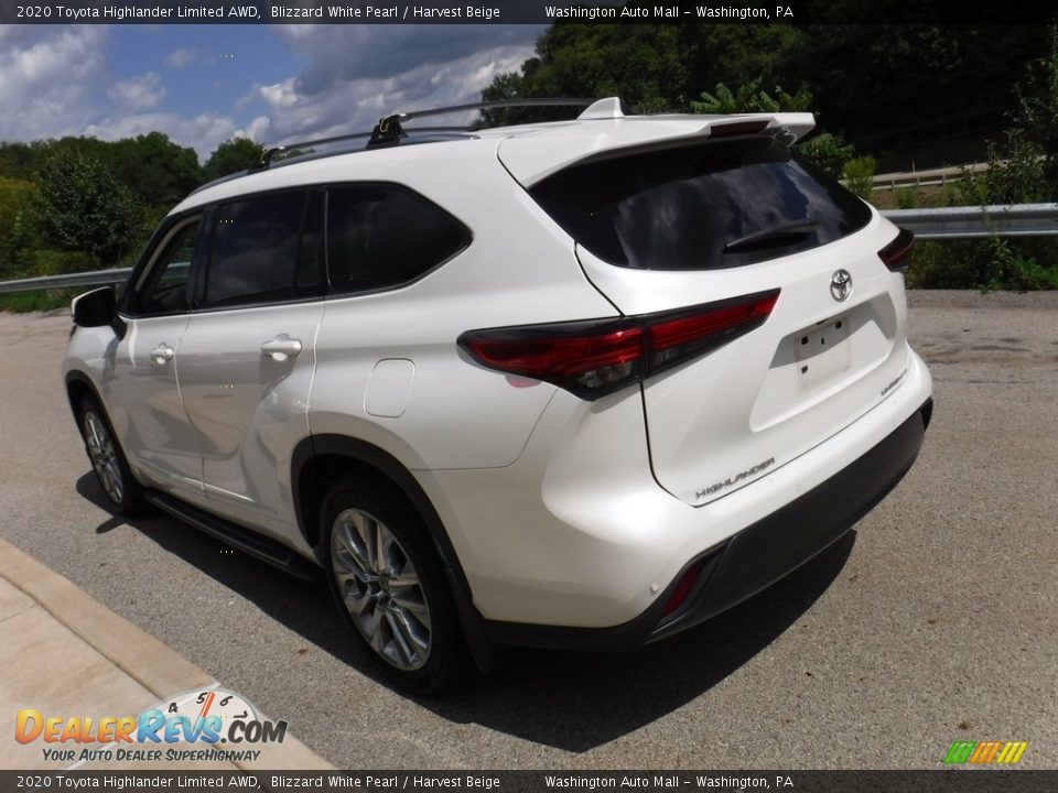 2020 Toyota Highlander Limited AWD Blizzard White Pearl / Harvest Beige Photo #16