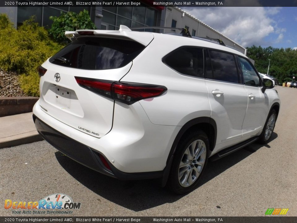 2020 Toyota Highlander Limited AWD Blizzard White Pearl / Harvest Beige Photo #19