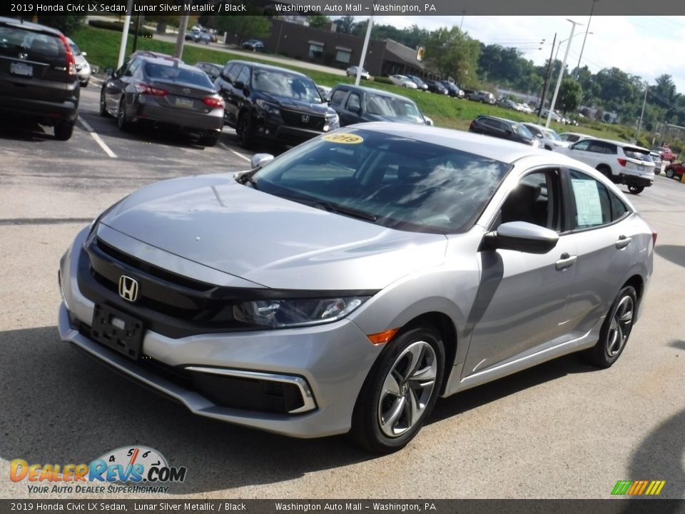 2019 Honda Civic LX Sedan Lunar Silver Metallic / Black Photo #5