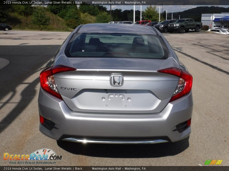 2019 Honda Civic LX Sedan Lunar Silver Metallic / Black Photo #8