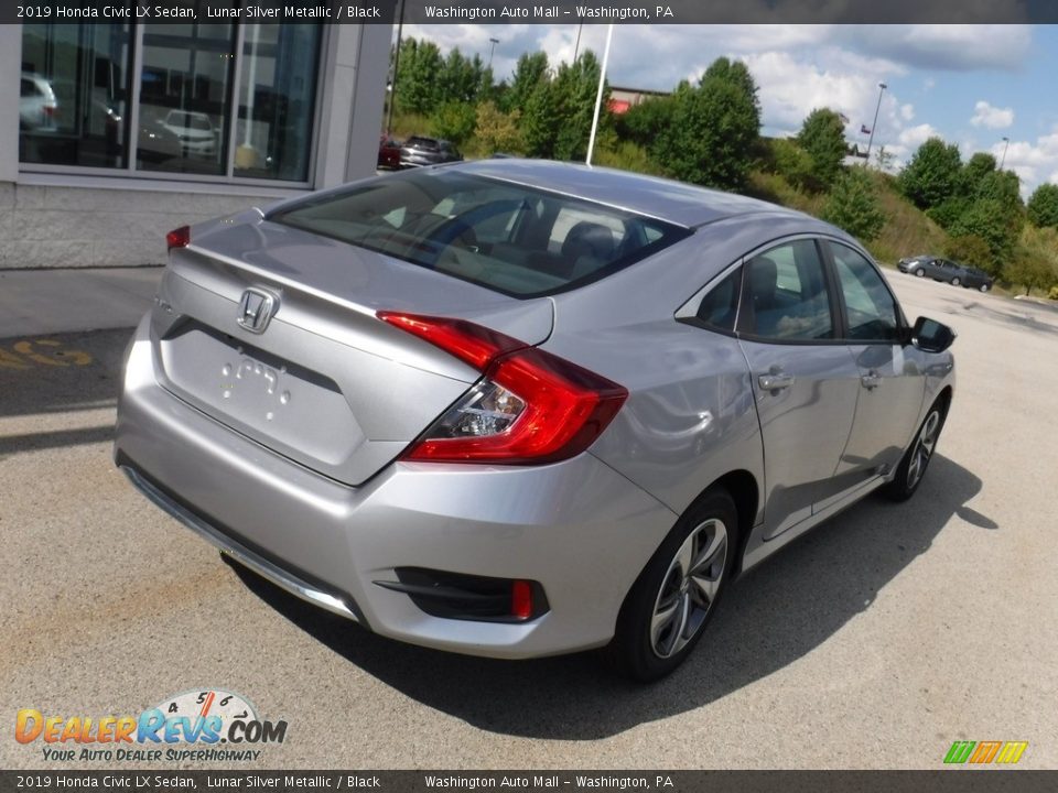 2019 Honda Civic LX Sedan Lunar Silver Metallic / Black Photo #9
