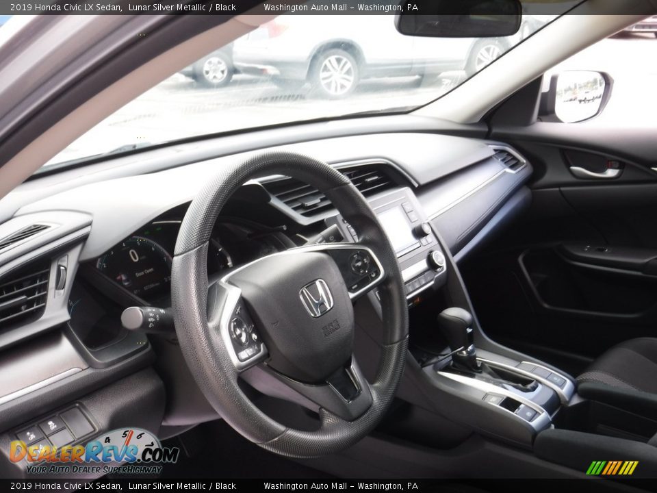 2019 Honda Civic LX Sedan Lunar Silver Metallic / Black Photo #10