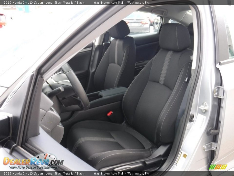 2019 Honda Civic LX Sedan Lunar Silver Metallic / Black Photo #11