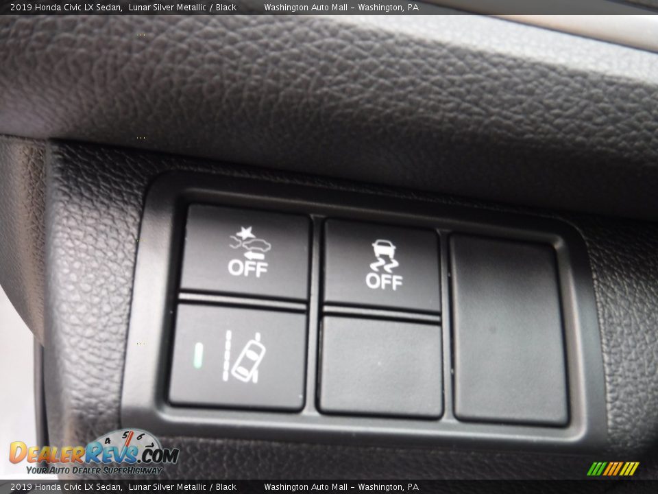 2019 Honda Civic LX Sedan Lunar Silver Metallic / Black Photo #13