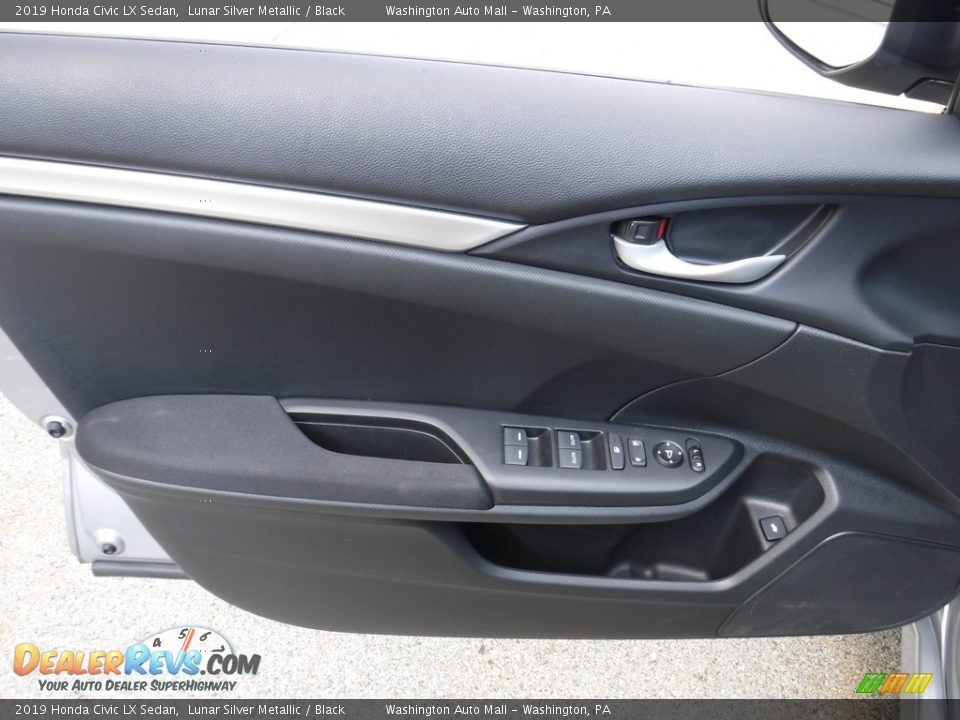 2019 Honda Civic LX Sedan Lunar Silver Metallic / Black Photo #14