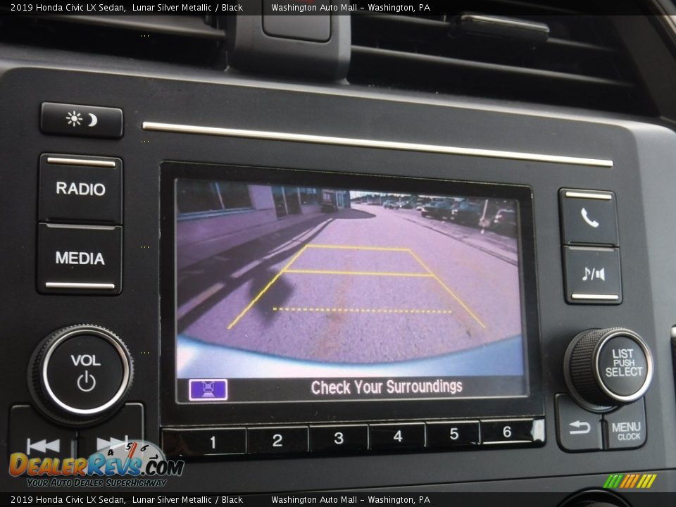 2019 Honda Civic LX Sedan Lunar Silver Metallic / Black Photo #17