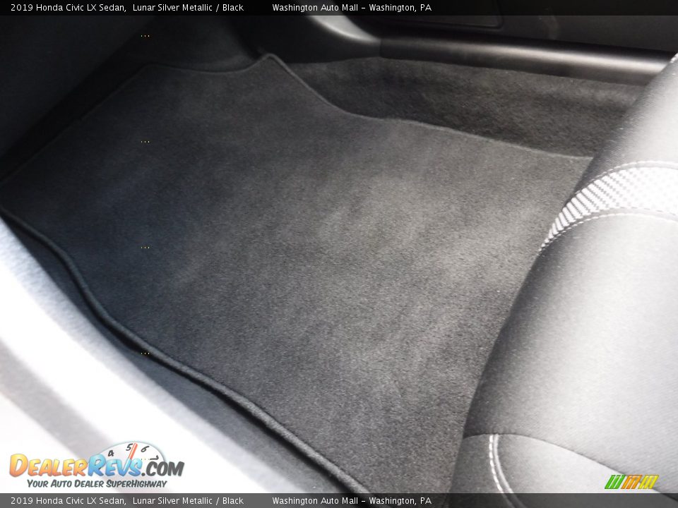 2019 Honda Civic LX Sedan Lunar Silver Metallic / Black Photo #18