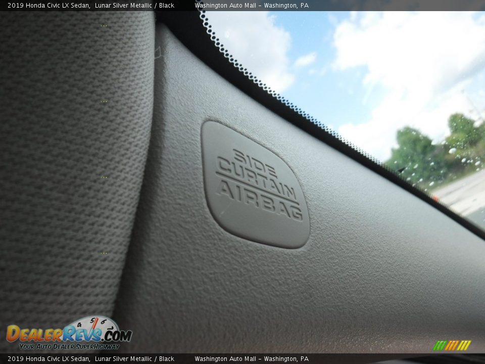 2019 Honda Civic LX Sedan Lunar Silver Metallic / Black Photo #20