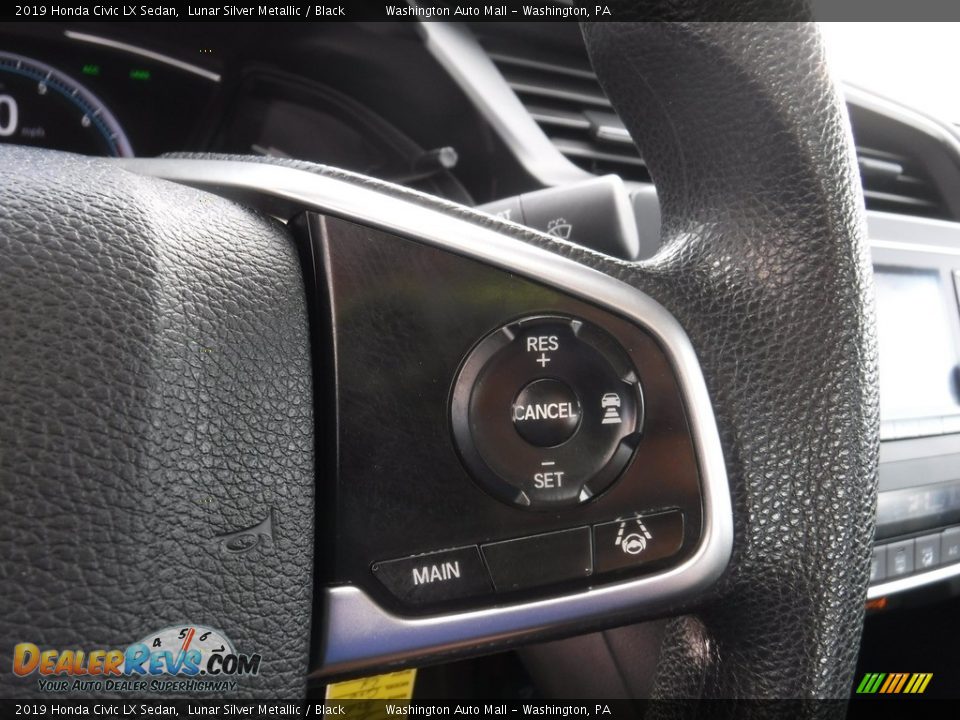 2019 Honda Civic LX Sedan Lunar Silver Metallic / Black Photo #23