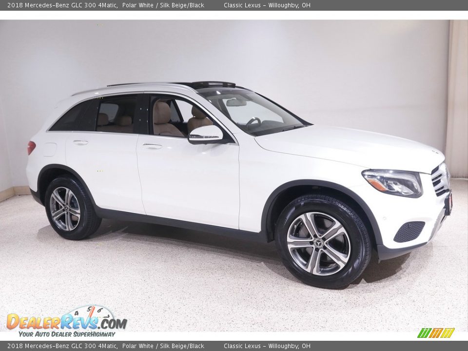 2018 Mercedes-Benz GLC 300 4Matic Polar White / Silk Beige/Black Photo #1