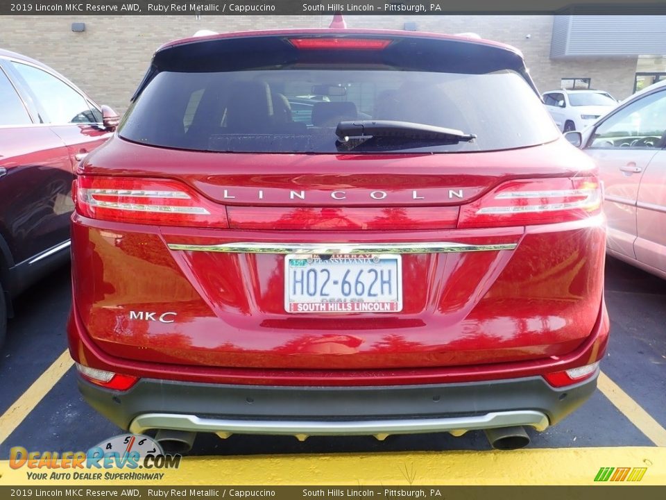 2019 Lincoln MKC Reserve AWD Ruby Red Metallic / Cappuccino Photo #3