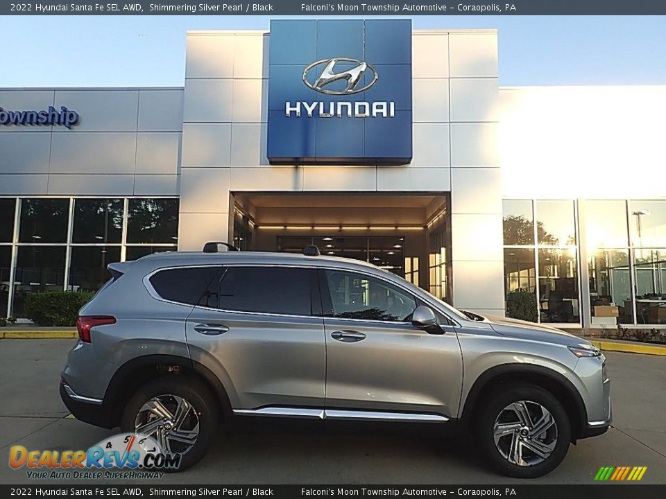 2022 Hyundai Santa Fe SEL AWD Shimmering Silver Pearl / Black Photo #1