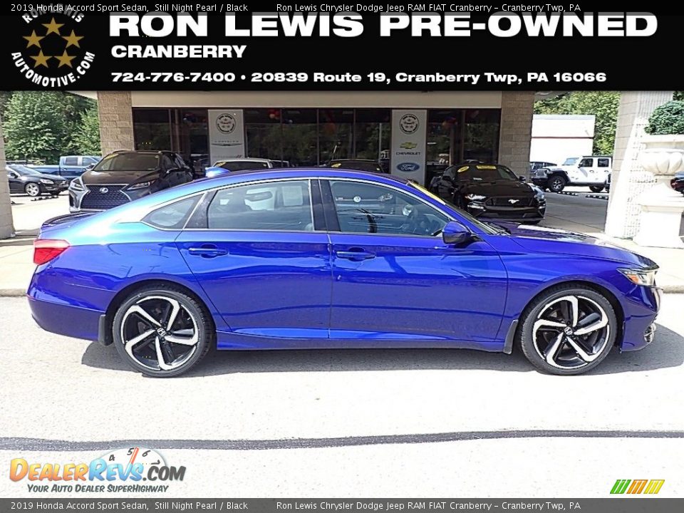 2019 Honda Accord Sport Sedan Still Night Pearl / Black Photo #1