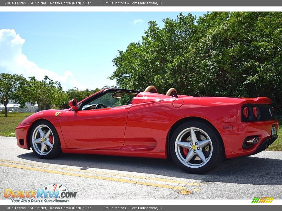 2004 Ferrari 360 Spider Rosso Corsa (Red) / Tan Photo #7