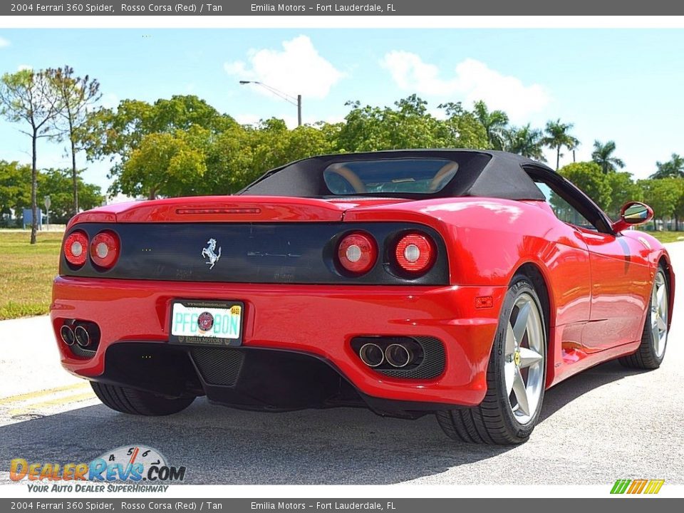 2004 Ferrari 360 Spider Rosso Corsa (Red) / Tan Photo #12