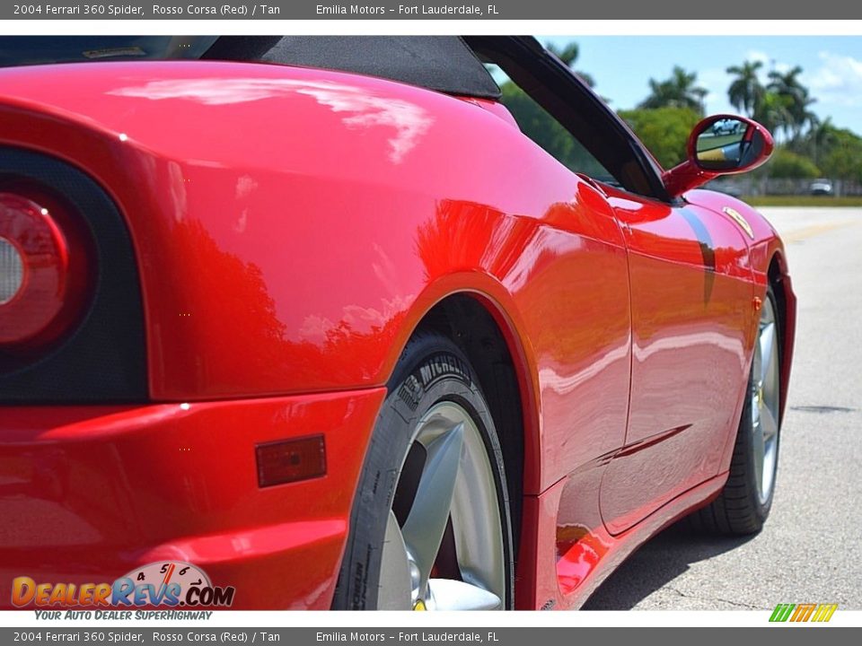 2004 Ferrari 360 Spider Rosso Corsa (Red) / Tan Photo #13