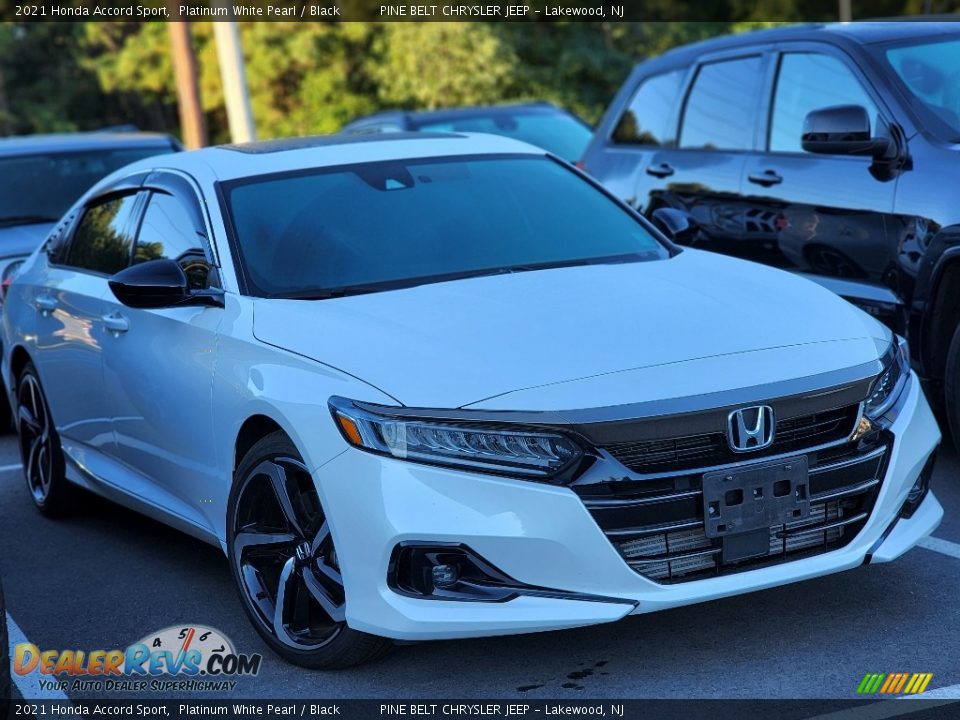 2021 Honda Accord Sport Platinum White Pearl / Black Photo #4