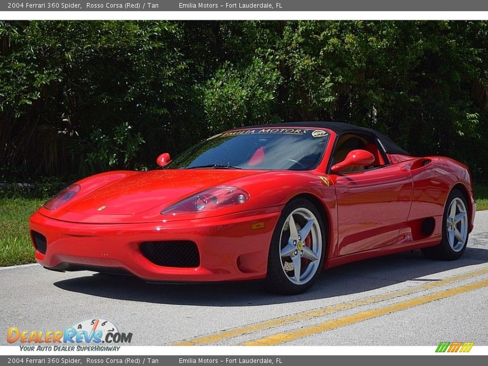 2004 Ferrari 360 Spider Rosso Corsa (Red) / Tan Photo #21