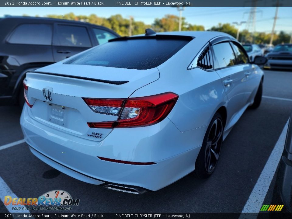 2021 Honda Accord Sport Platinum White Pearl / Black Photo #6