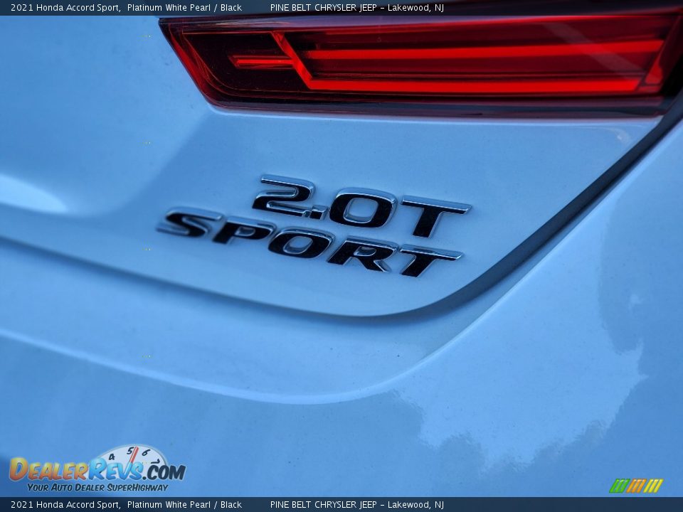 2021 Honda Accord Sport Platinum White Pearl / Black Photo #7
