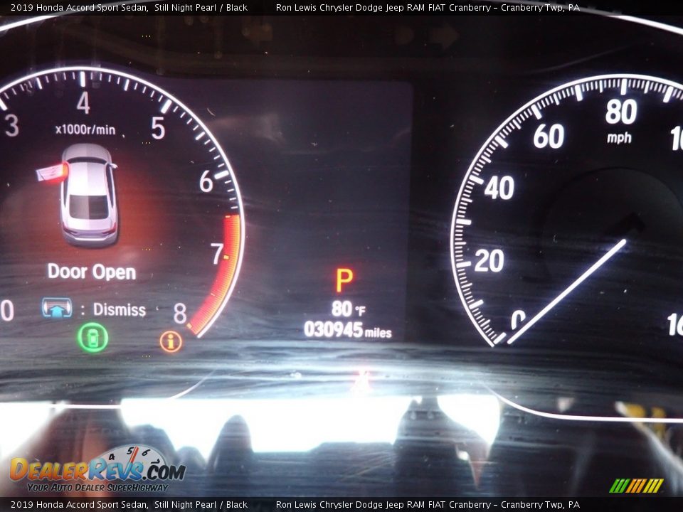 2019 Honda Accord Sport Sedan Still Night Pearl / Black Photo #16