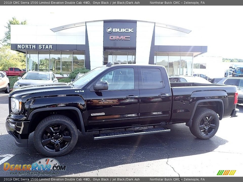 2019 GMC Sierra 1500 Limited Elevation Double Cab 4WD Onyx Black / Jet Black/Dark Ash Photo #1