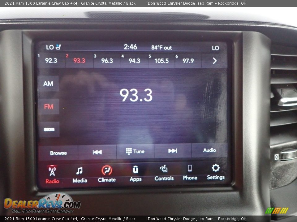 2021 Ram 1500 Laramie Crew Cab 4x4 Granite Crystal Metallic / Black Photo #2