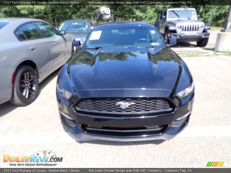 2017 Ford Mustang V6 Coupe Shadow Black / Ebony Photo #2