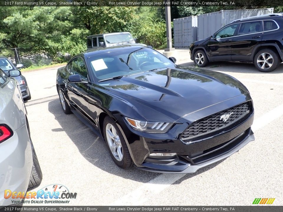 2017 Ford Mustang V6 Coupe Shadow Black / Ebony Photo #3