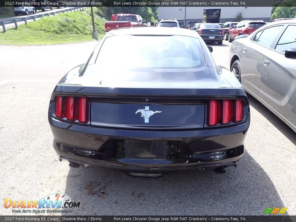 2017 Ford Mustang V6 Coupe Shadow Black / Ebony Photo #4