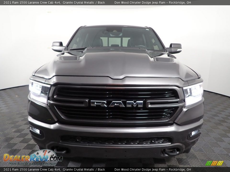 2021 Ram 1500 Laramie Crew Cab 4x4 Granite Crystal Metallic / Black Photo #5