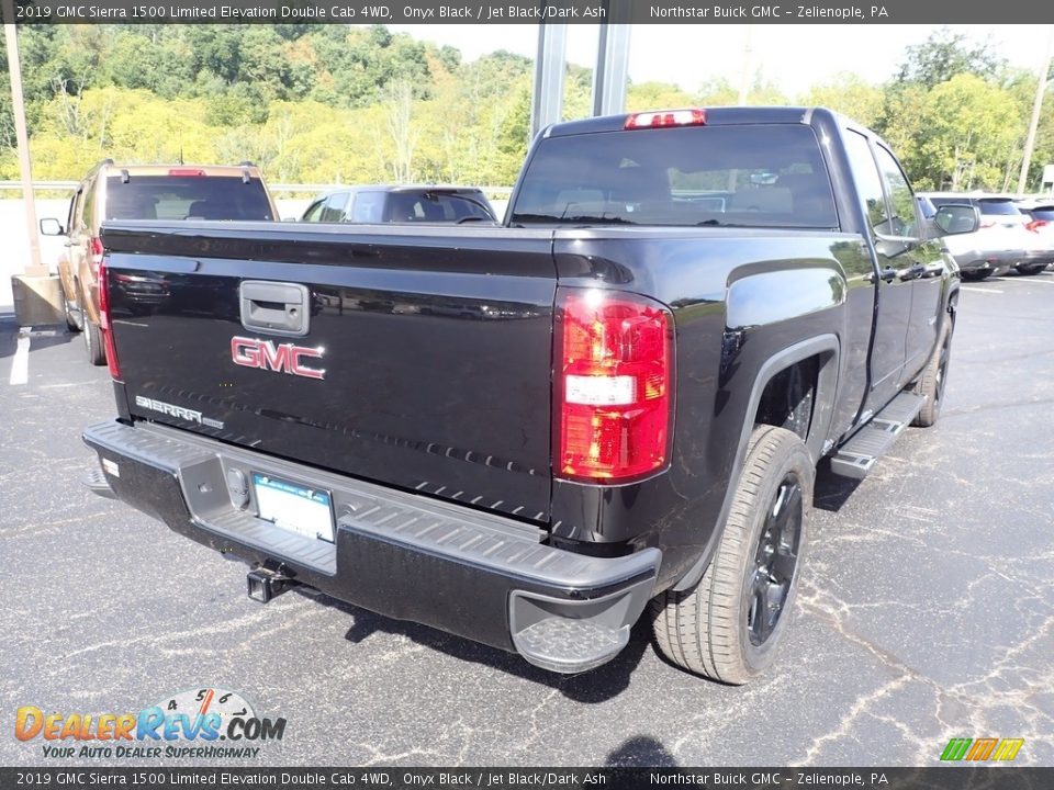 2019 GMC Sierra 1500 Limited Elevation Double Cab 4WD Onyx Black / Jet Black/Dark Ash Photo #7