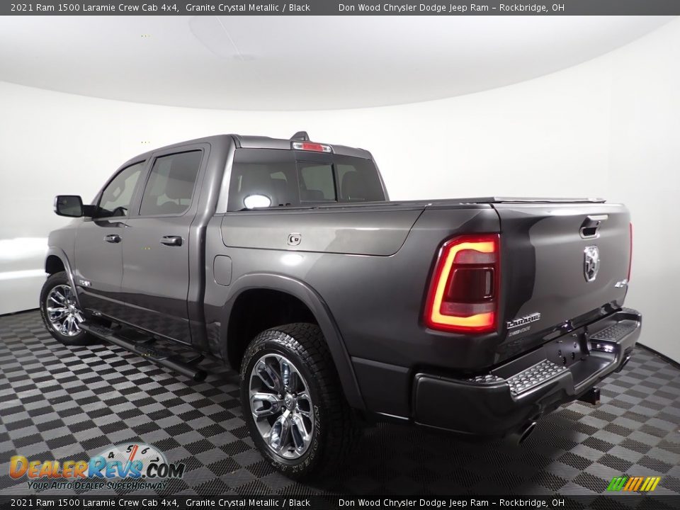 2021 Ram 1500 Laramie Crew Cab 4x4 Granite Crystal Metallic / Black Photo #7