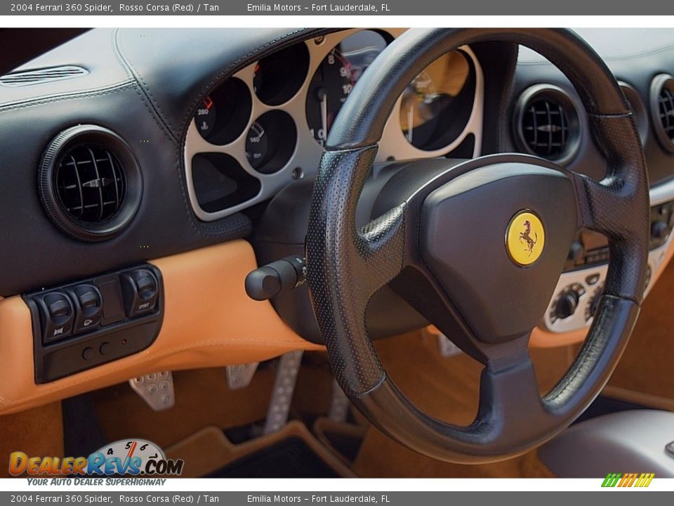 2004 Ferrari 360 Spider Rosso Corsa (Red) / Tan Photo #38