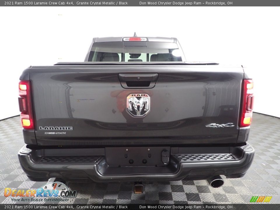 2021 Ram 1500 Laramie Crew Cab 4x4 Granite Crystal Metallic / Black Photo #8