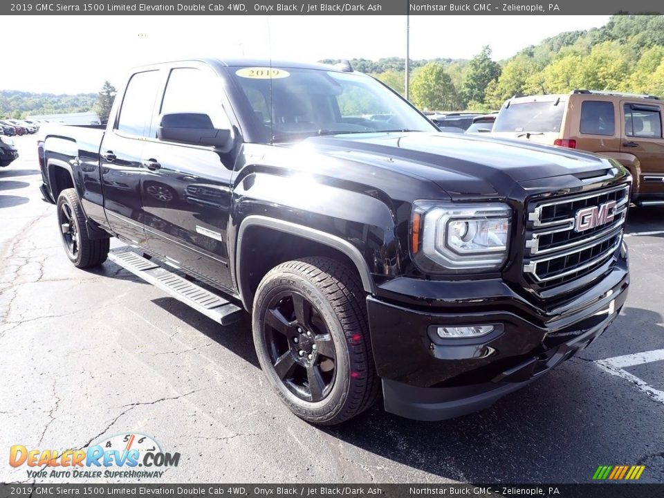 2019 GMC Sierra 1500 Limited Elevation Double Cab 4WD Onyx Black / Jet Black/Dark Ash Photo #9