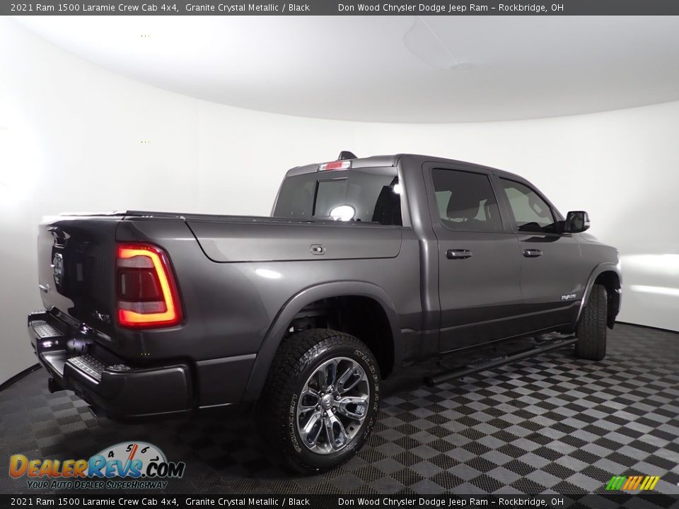 2021 Ram 1500 Laramie Crew Cab 4x4 Granite Crystal Metallic / Black Photo #10