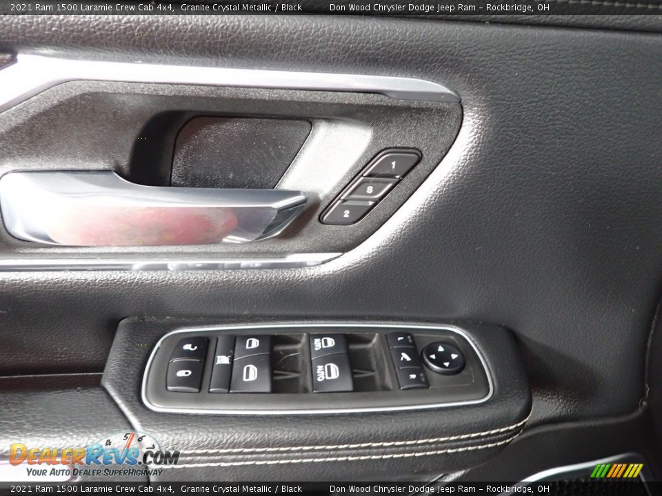 2021 Ram 1500 Laramie Crew Cab 4x4 Granite Crystal Metallic / Black Photo #12
