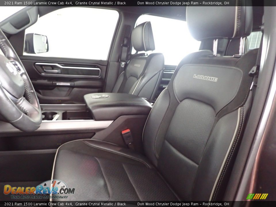 2021 Ram 1500 Laramie Crew Cab 4x4 Granite Crystal Metallic / Black Photo #14