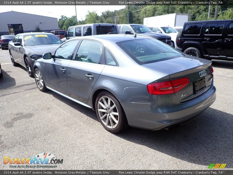 2014 Audi A4 2.0T quattro Sedan Monsoon Grey Metallic / Titanium Grey Photo #2